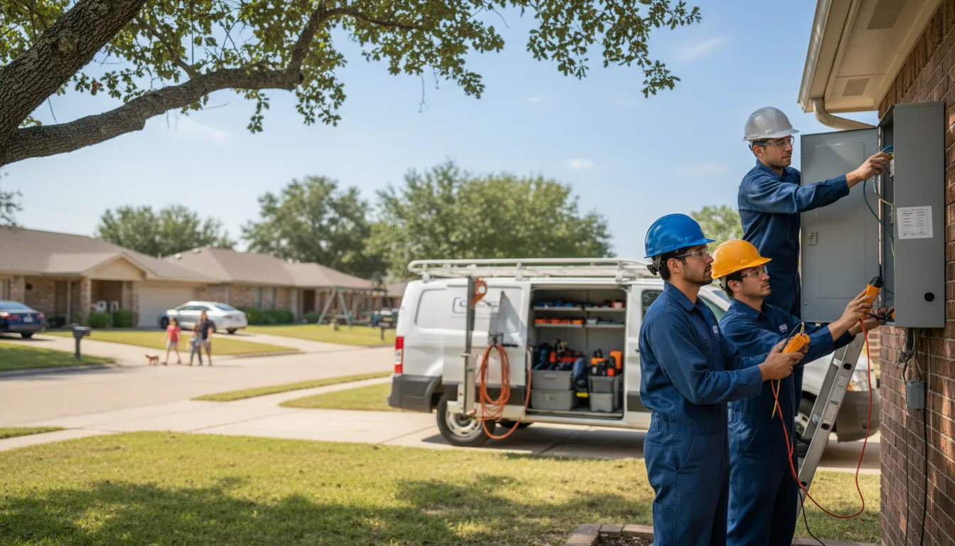 Certified electrician providing emergency electrical services in Galva, KS